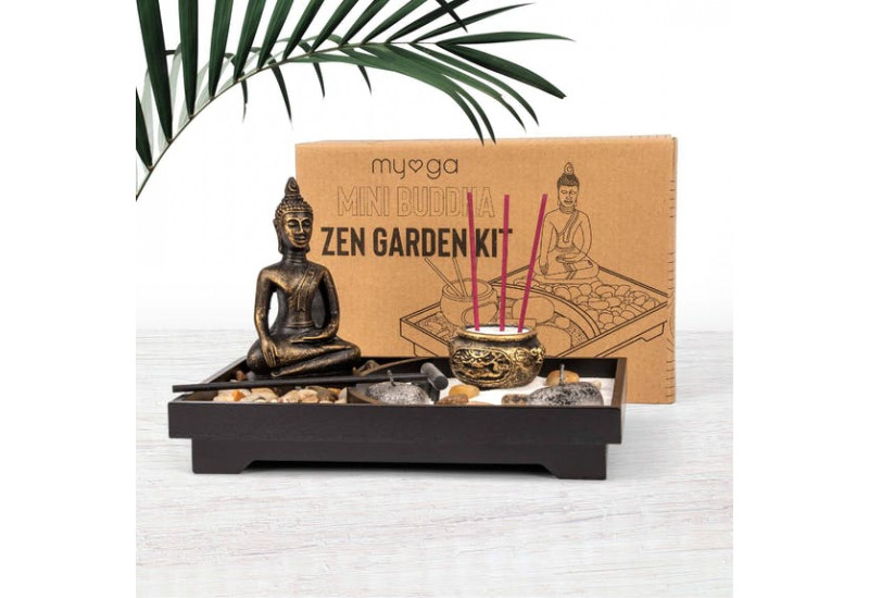 Mini Jardin Zen de Méditation, Coffret Jardin ZEN Bouddha sur, Zen  Garden,Petit Jardin Zen avec Plateau,Mini Jardin Zen Decoration de  Méditation avec Râteau pour Détente et Méditation à Domicile : :  Jardin